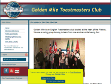 Tablet Screenshot of goldenmileclub.org